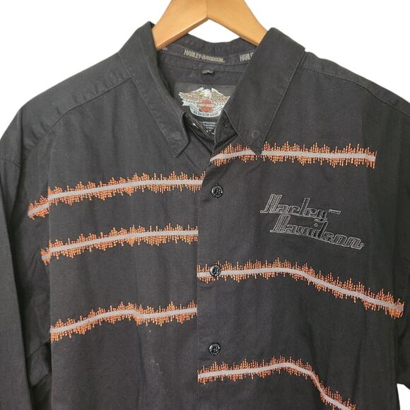 Harley Davidson mens button down shirt XL - Picture 5 of 7